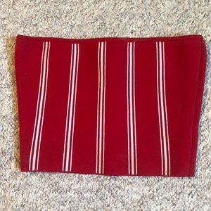 Aritzia Babaton Tibe Top-Red and white stripes